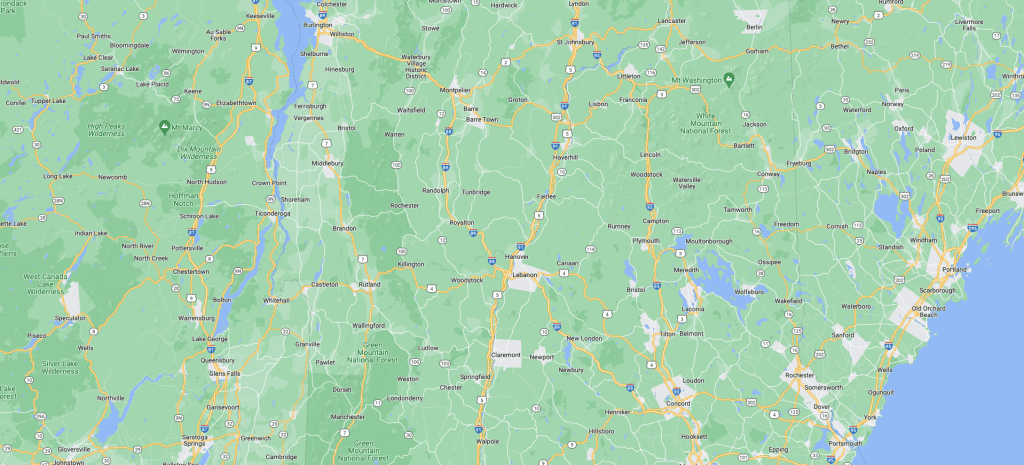Vermont Map Screenshot